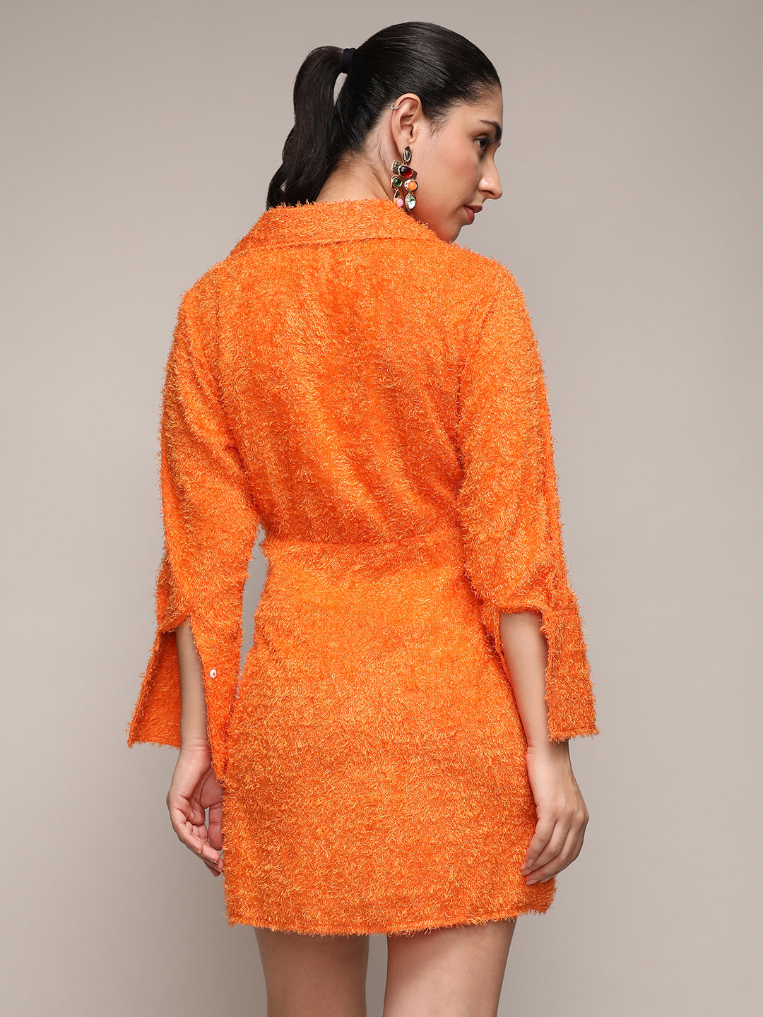 Sherpa Wrap Dress