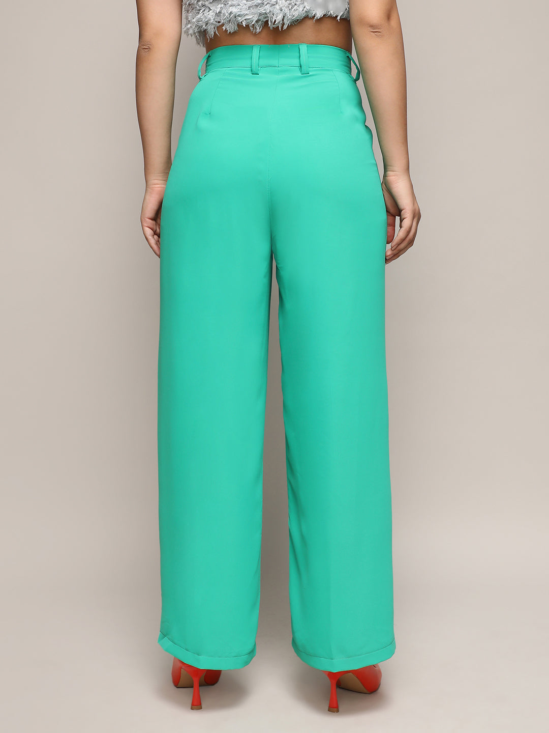 Straight Fit Tailored Trousers