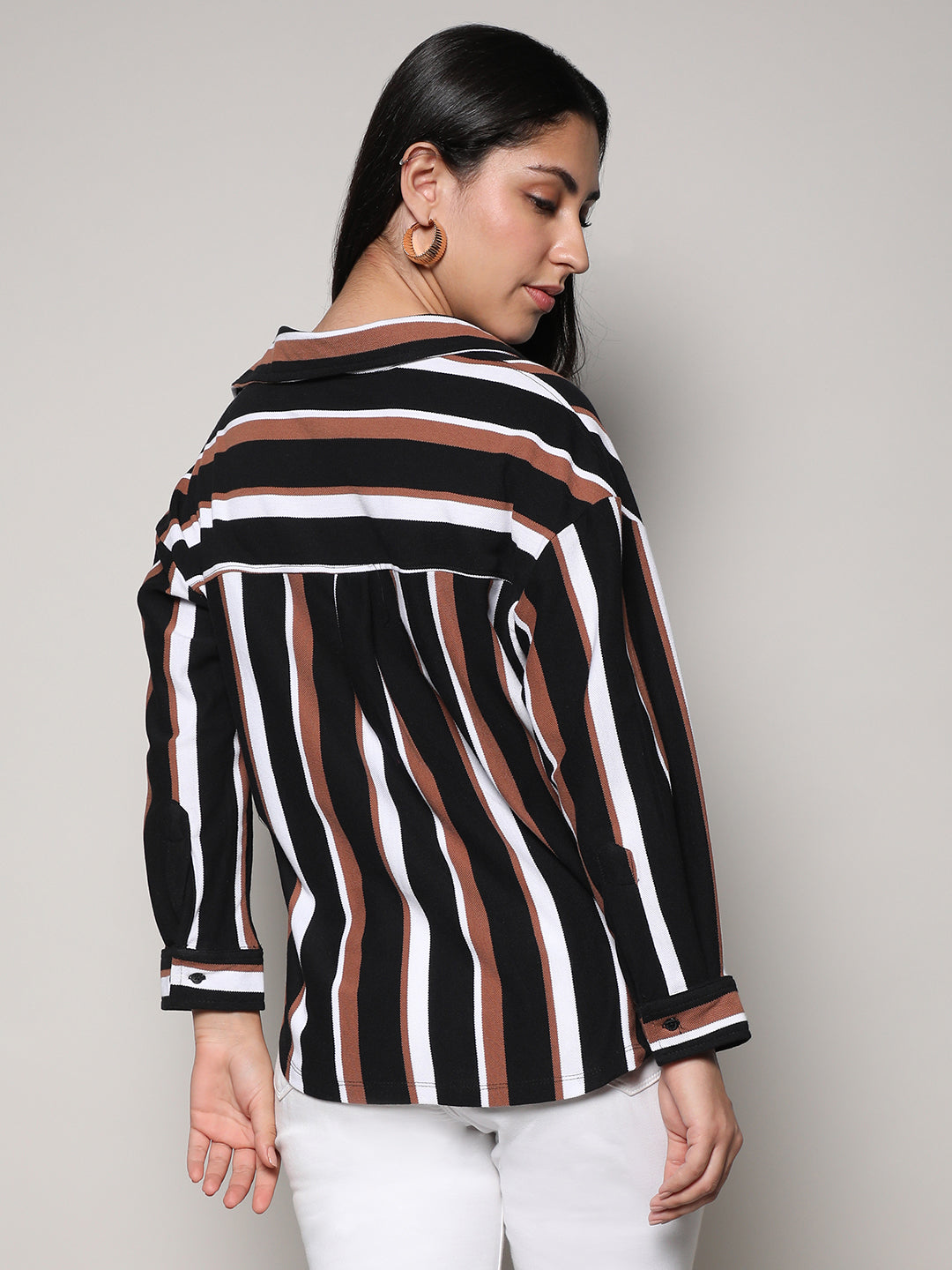 Striped Boxy Shirt