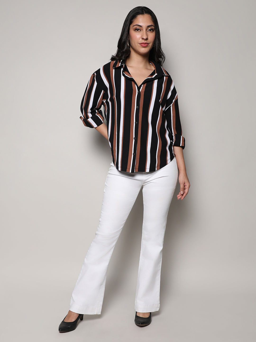 Striped Boxy Shirt