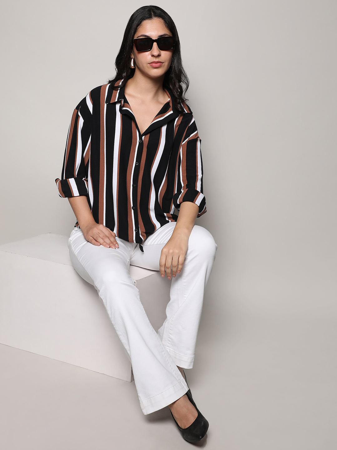 Striped Boxy Shirt