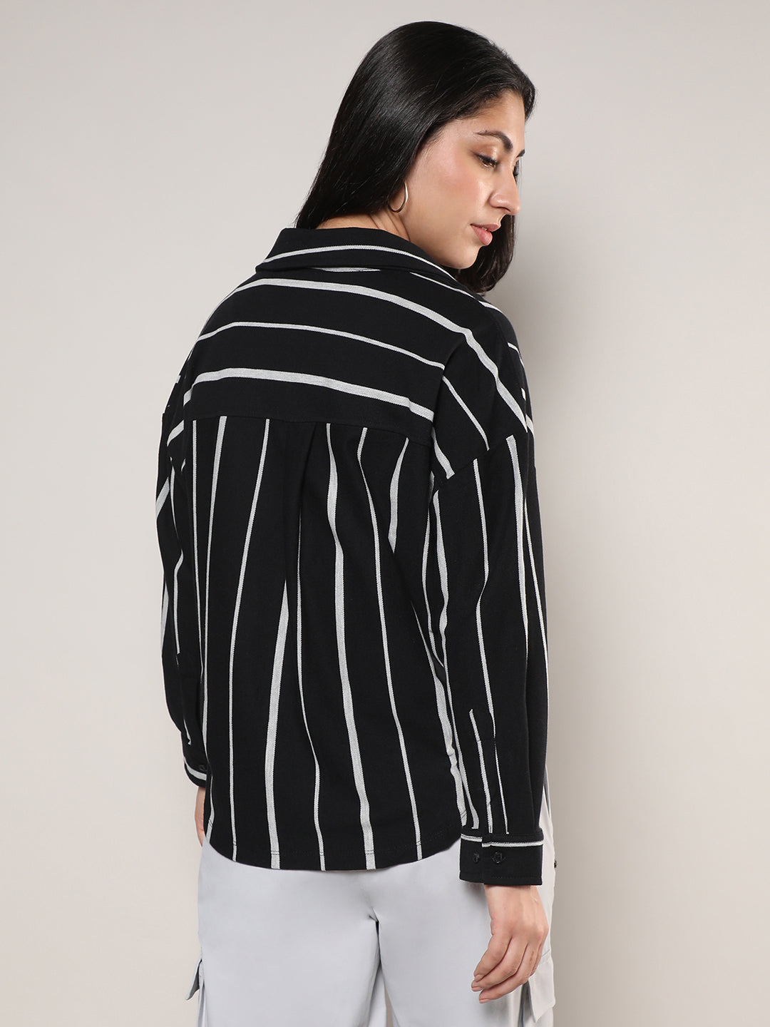 Striped Boxy Shirt