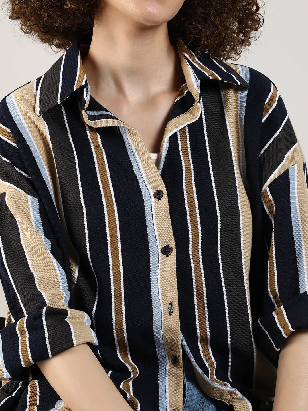Striped Boxy Shirt