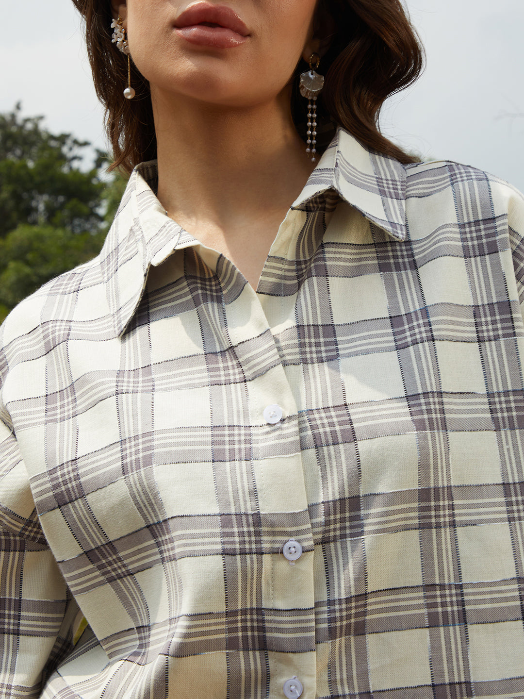 Tartan Plaid Oversized Shirt