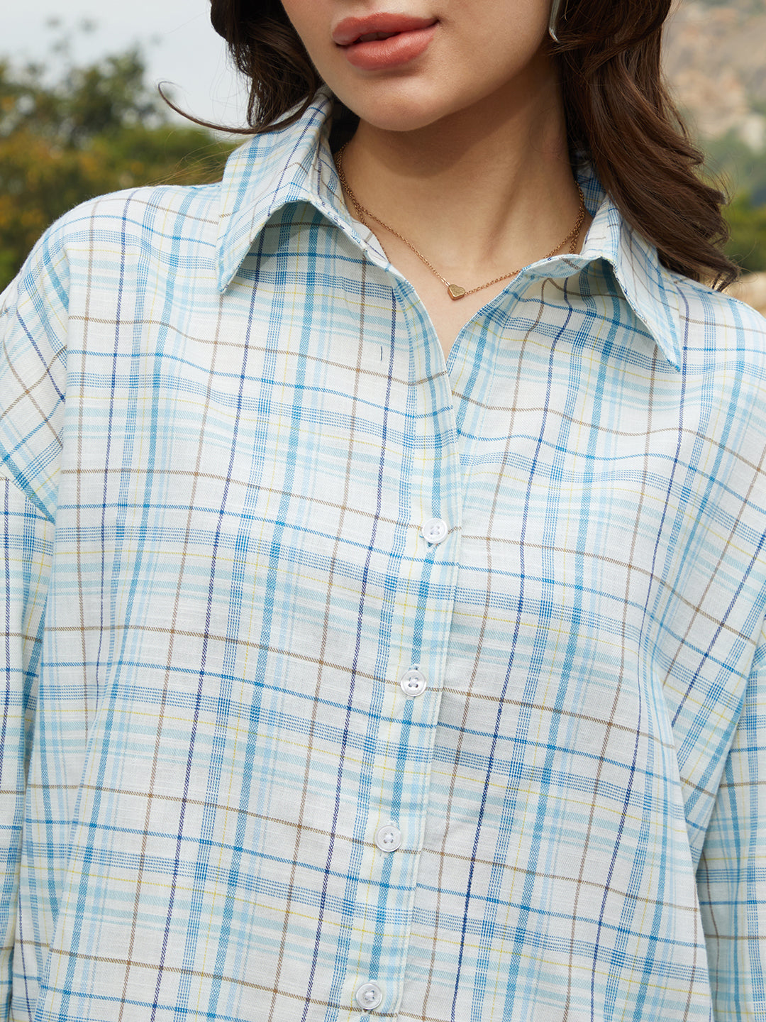 Tartan Plaid Oversized Shirt