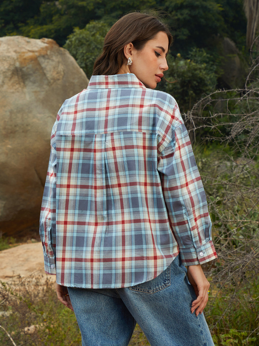 Tartan Plaid Oversized Shirt