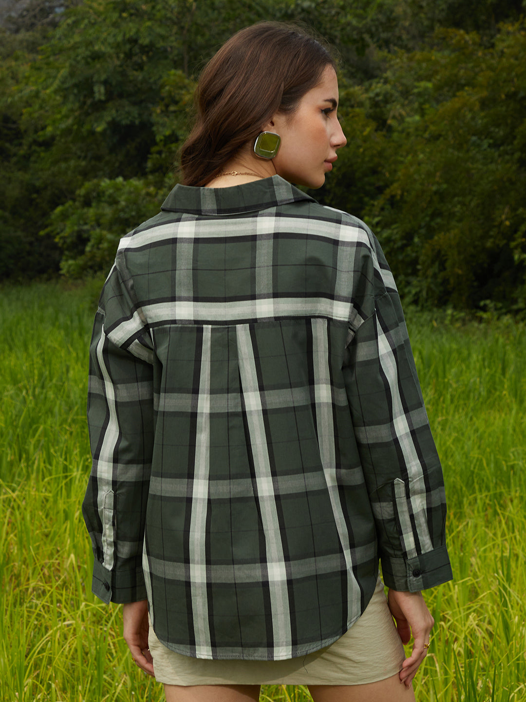 Tartan Plaid Oversized Shirt