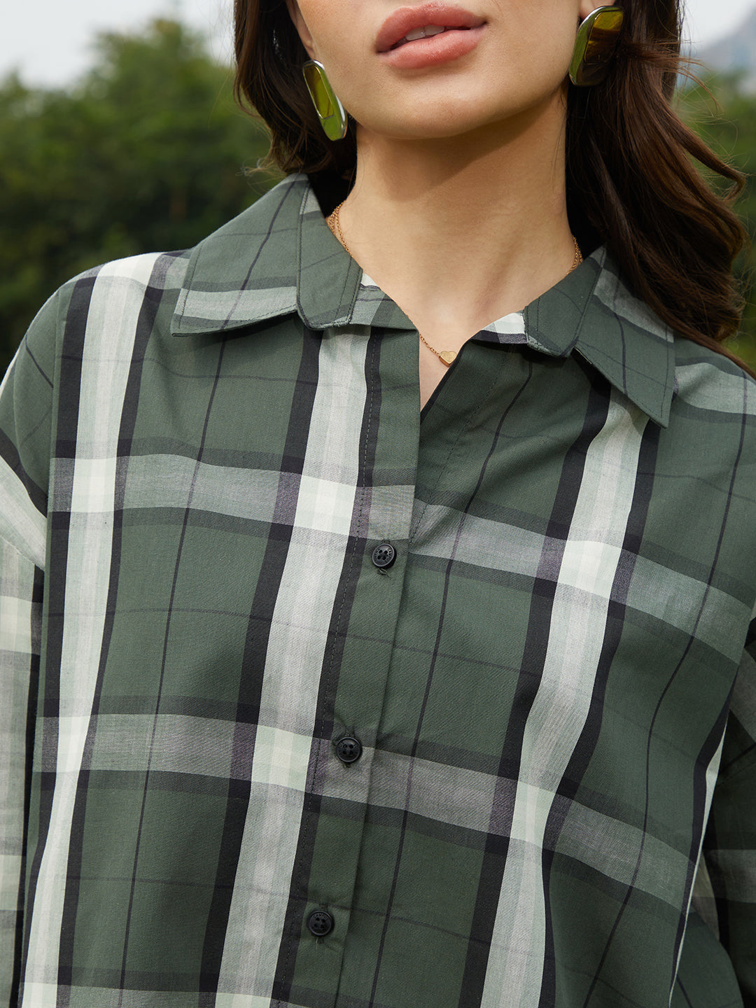 Tartan Plaid Oversized Shirt