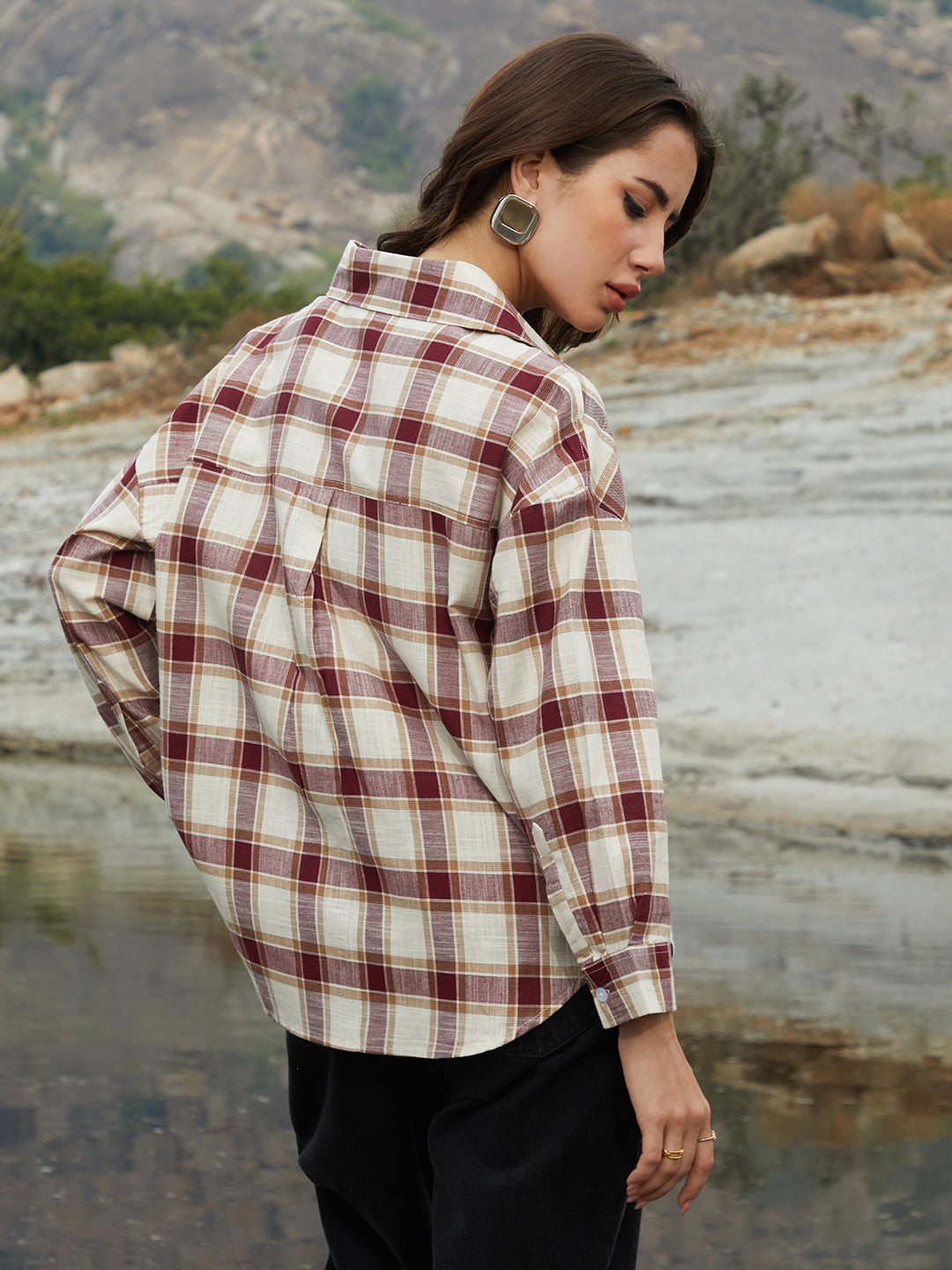 Tartan Plaid Oversized Shirt