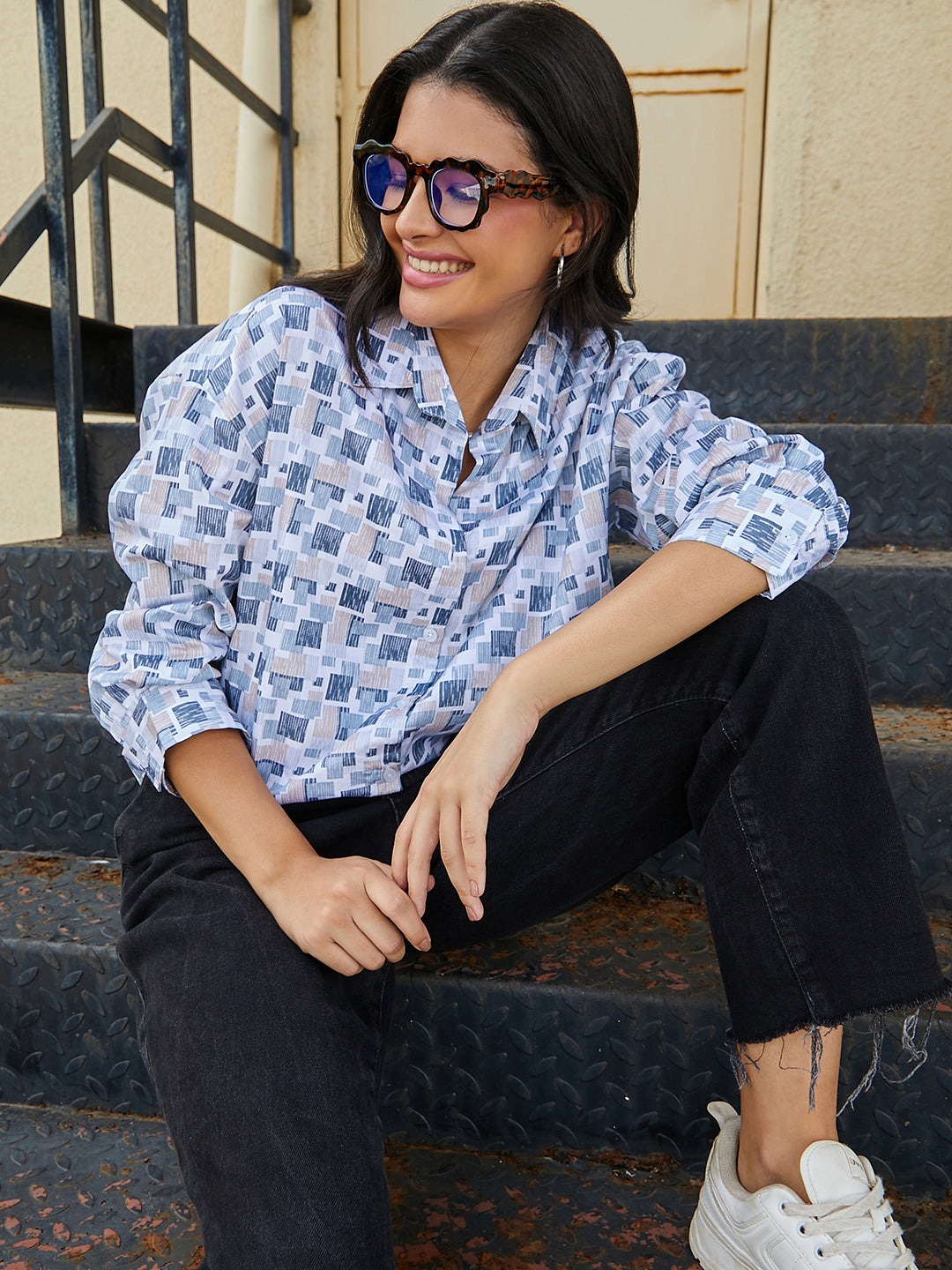 Cubic Overlap Oversized Shirt