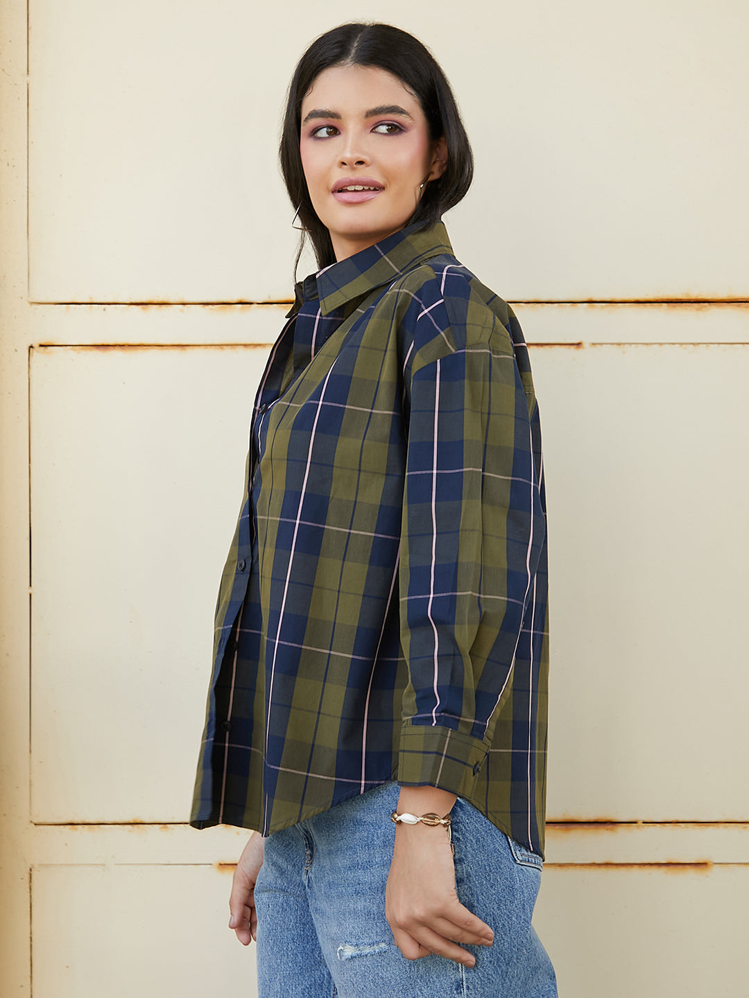 Tartan Plaid Oversized Shirt