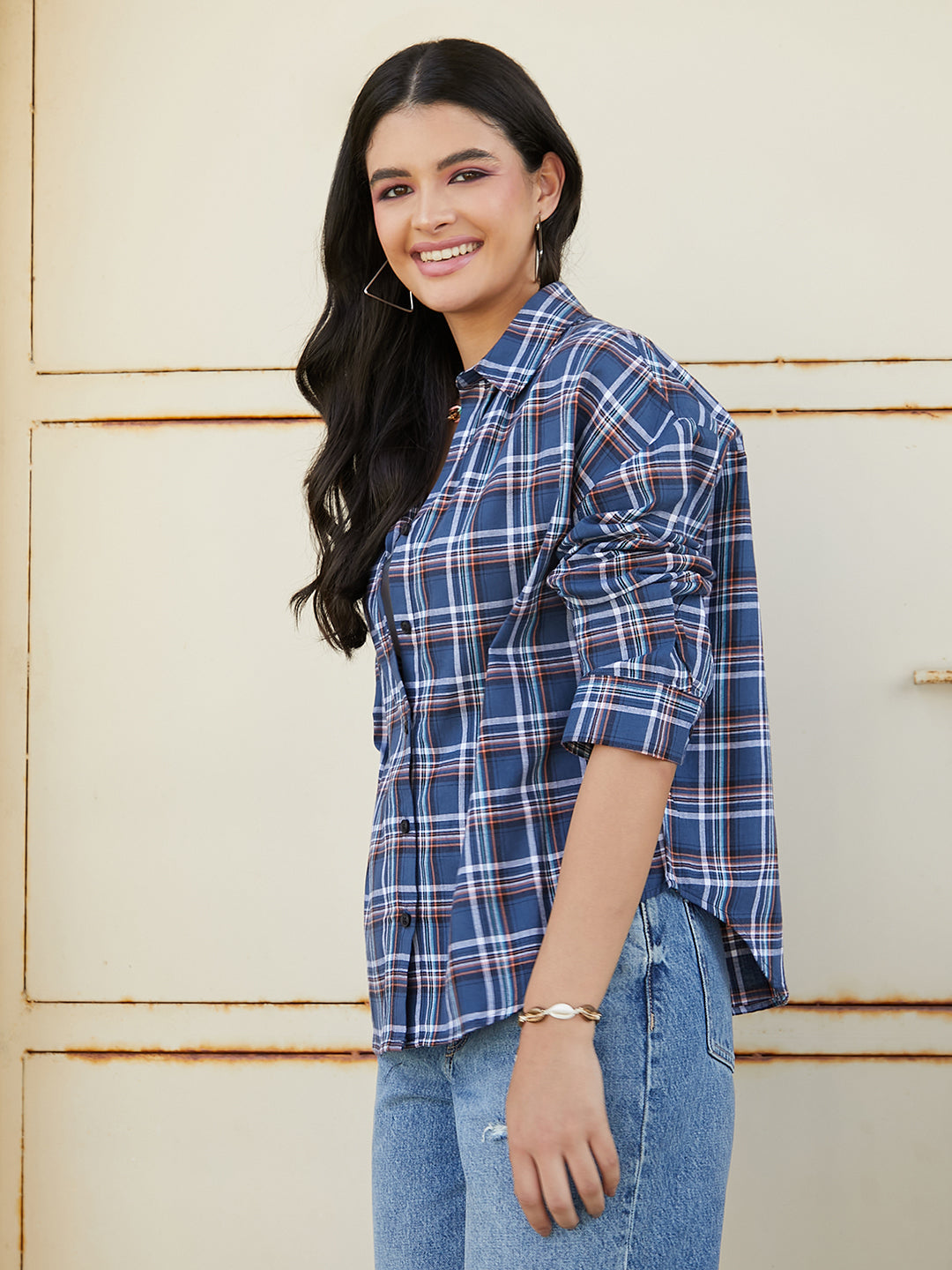 Tartan Plaid Oversized Shirt