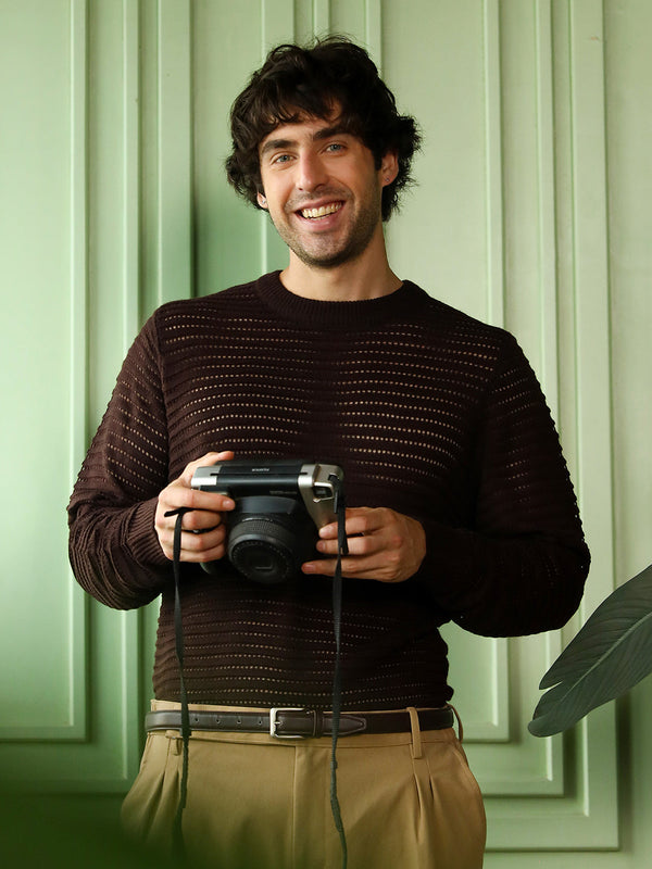 Loose-Knit Pullover Sweater