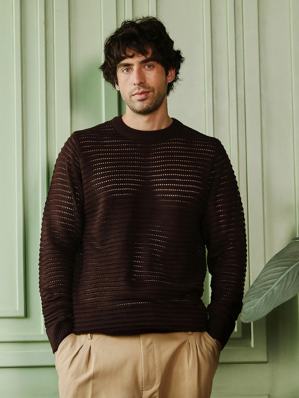 Loose-Knit Pullover Sweater