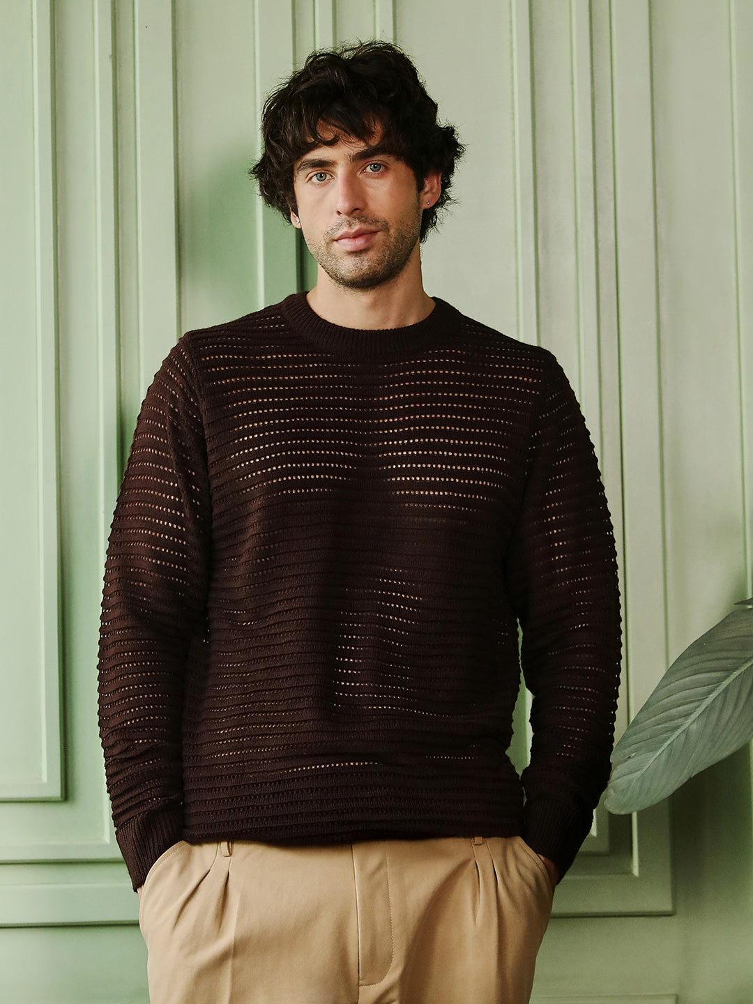 Loose-Knit Pullover Sweater