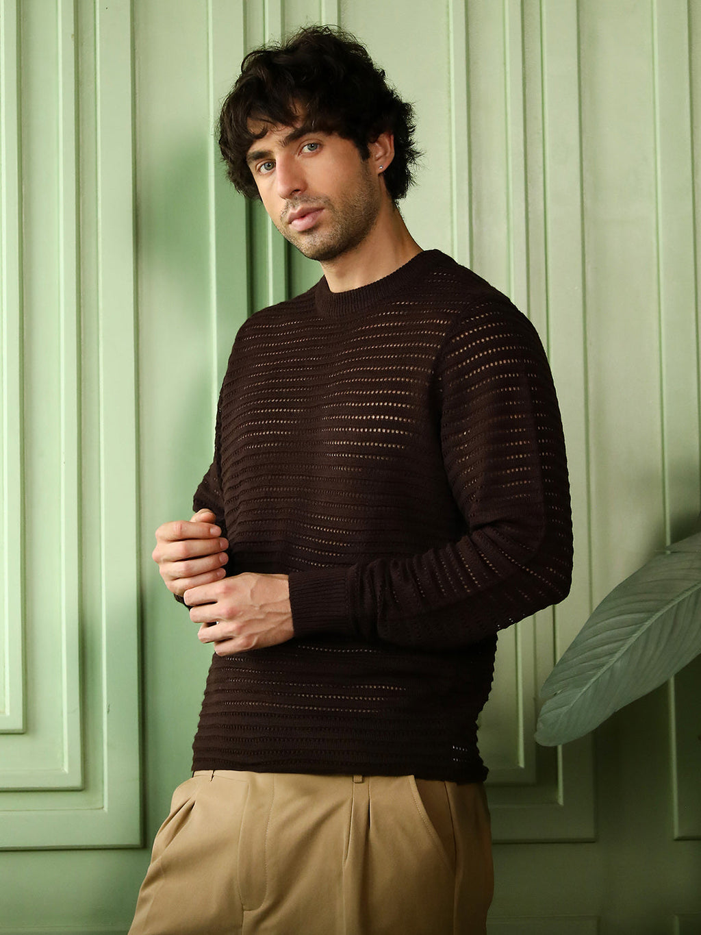 Loose-Knit Pullover Sweater