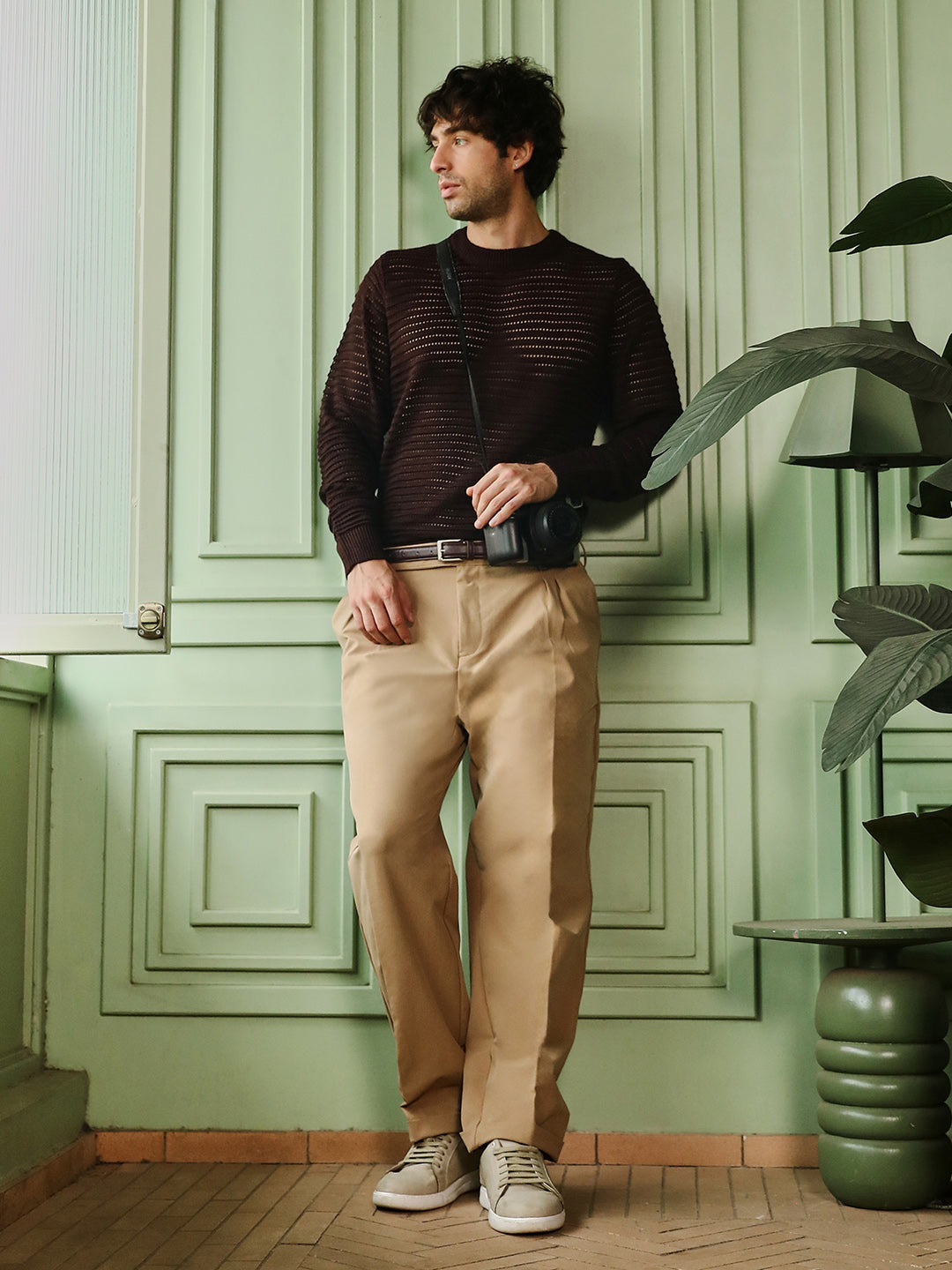 Loose-Knit Pullover Sweater