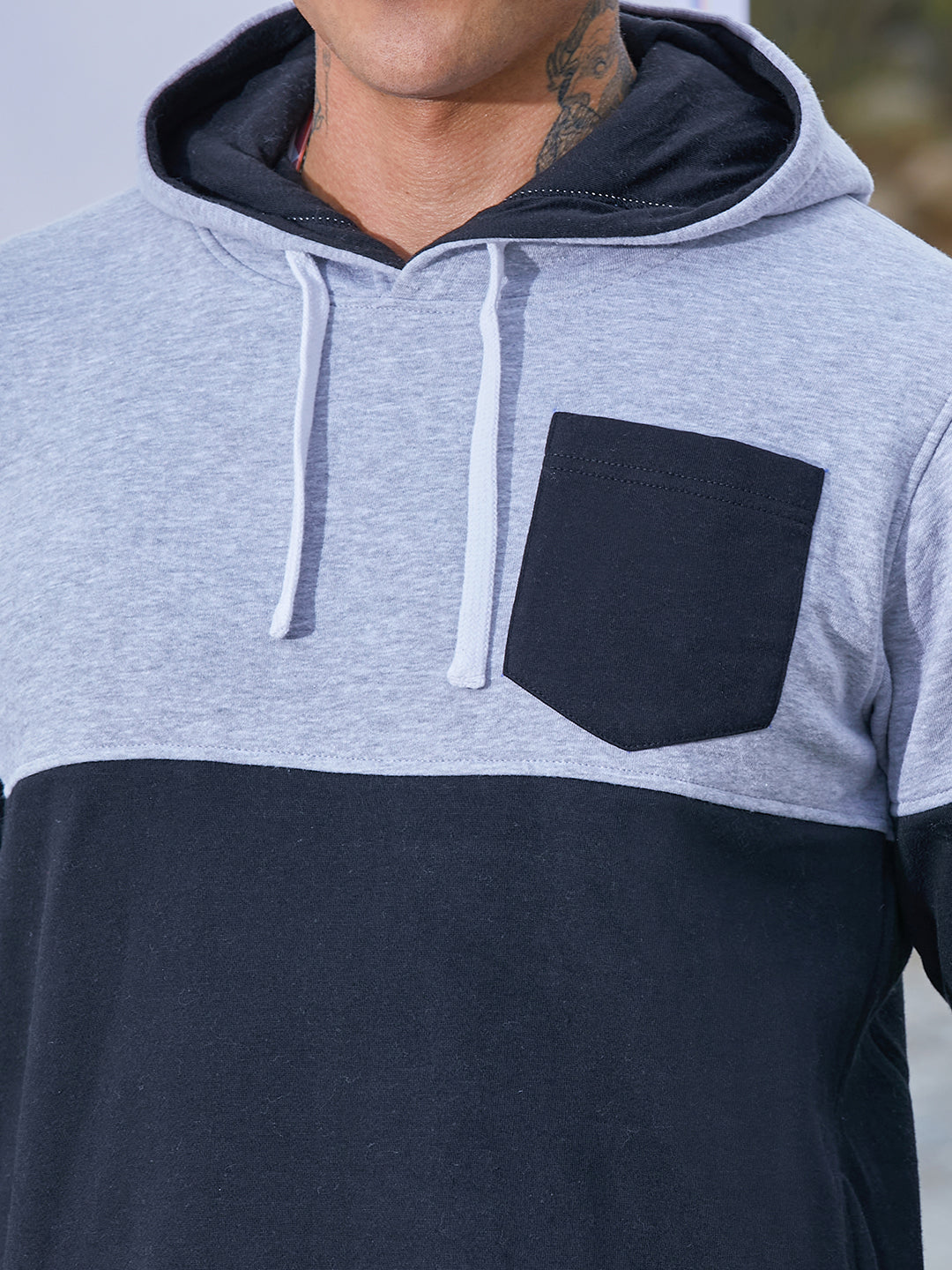 Pullover Hoodie With Patch Pocket