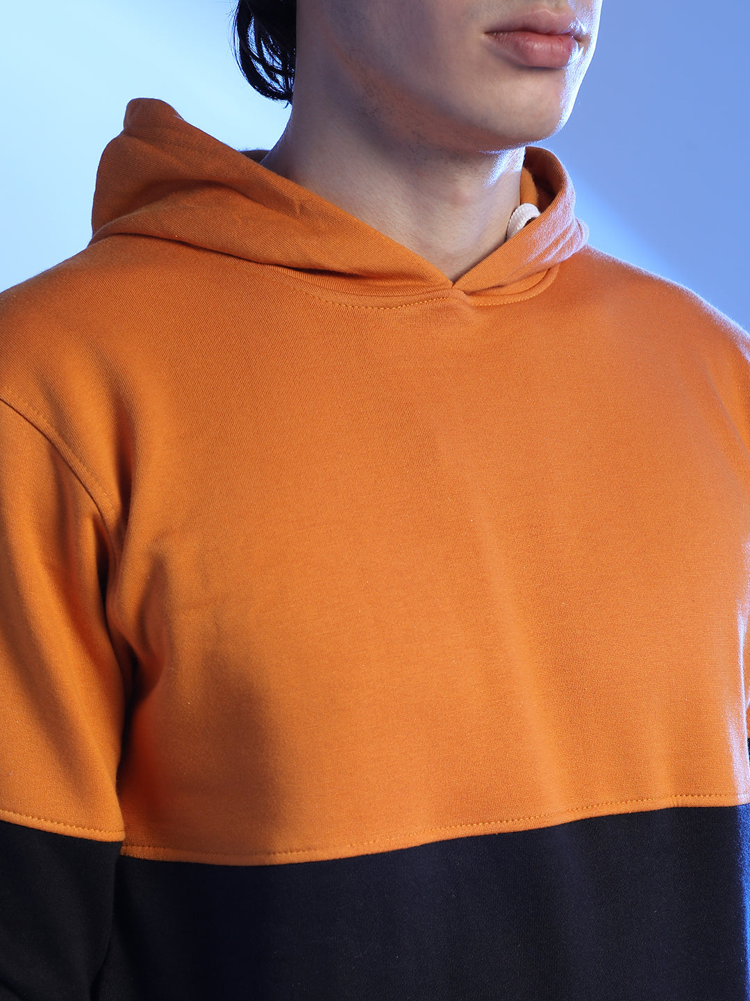 Contrast Panel Hoodie