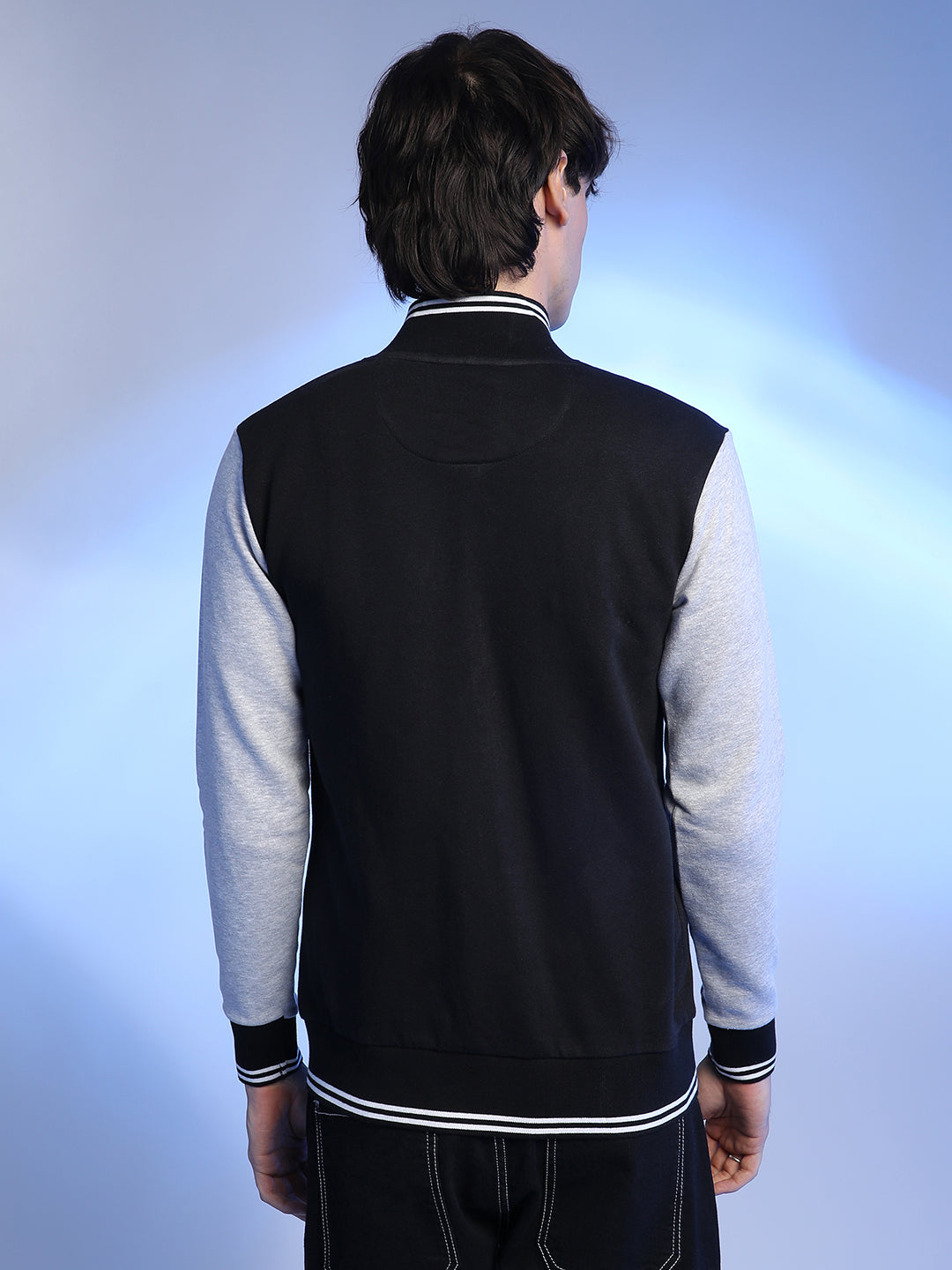 Zip-Front Jacket With Open-Angled Pocket