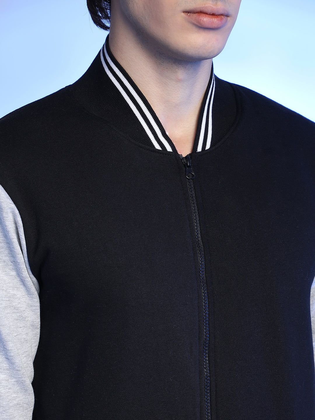 Zip-Front Jacket With Open-Angled Pocket