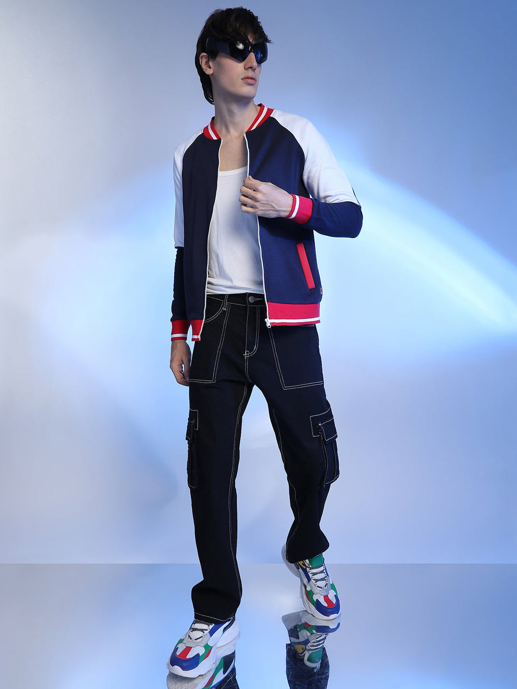 Zip-Front Jacket With Raglan Sleeve