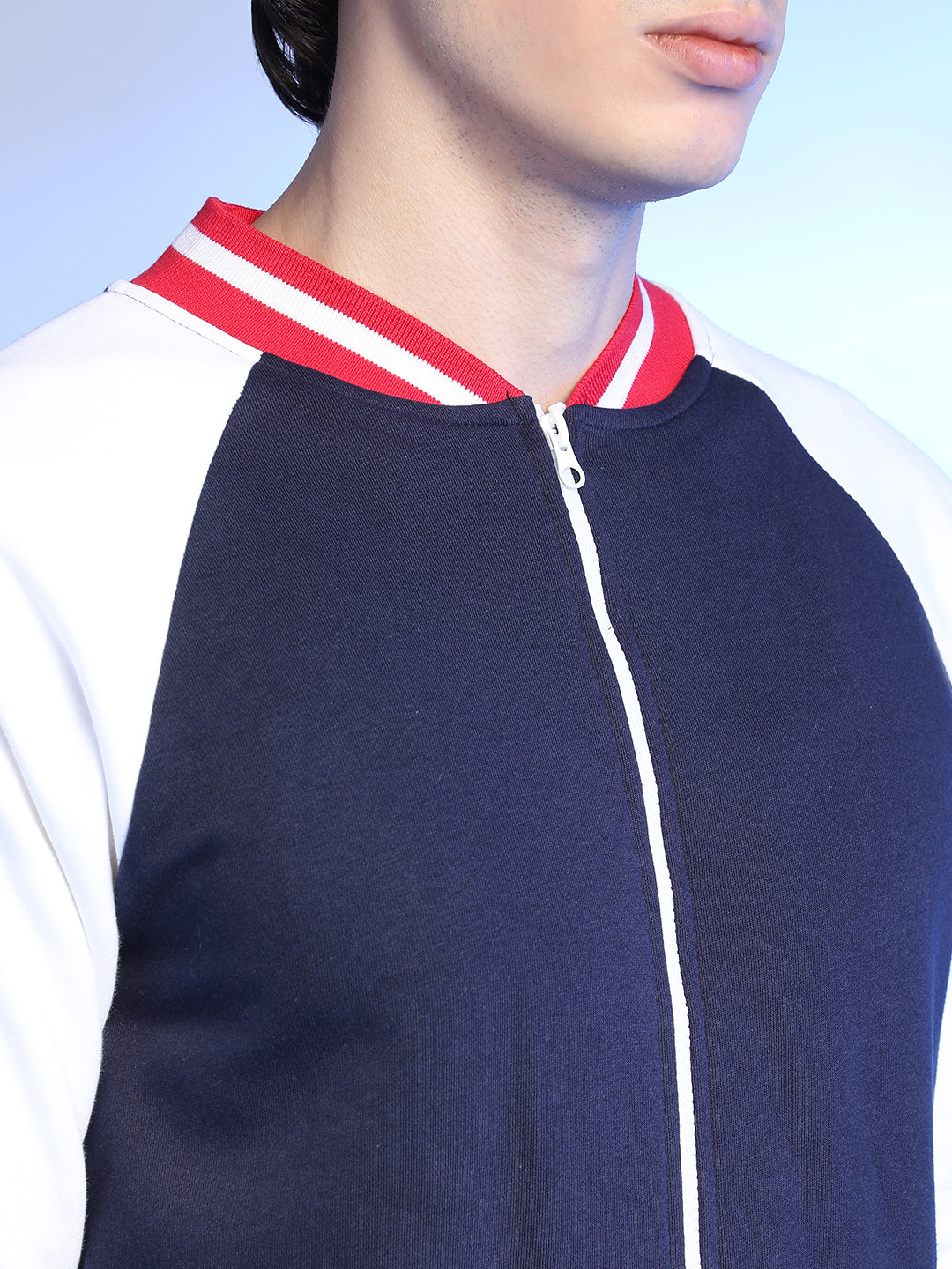 Zip-Front Jacket With Raglan Sleeve