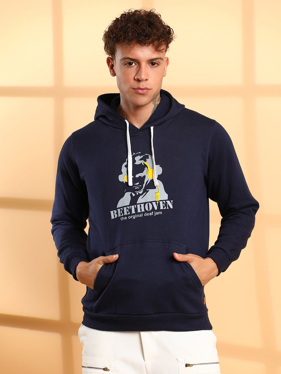 Beethovan Hoodie With Kangaroo Pocket