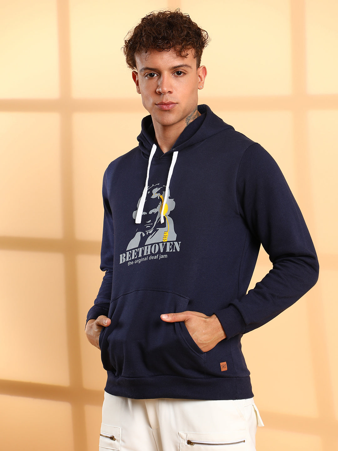 Beethovan Hoodie With Kangaroo Pocket