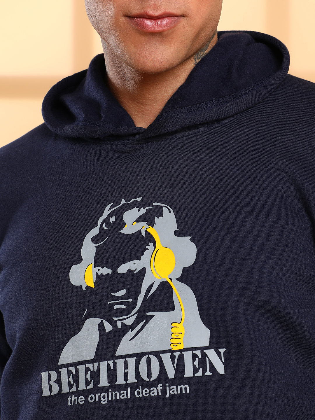 Beethovan Hoodie With Kangaroo Pocket