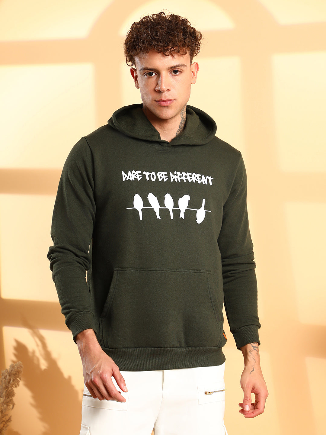 Dare To Be Different Hoodie With Kangaroo Pocket