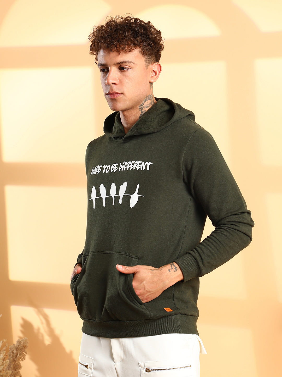 Dare To Be Different Hoodie With Kangaroo Pocket