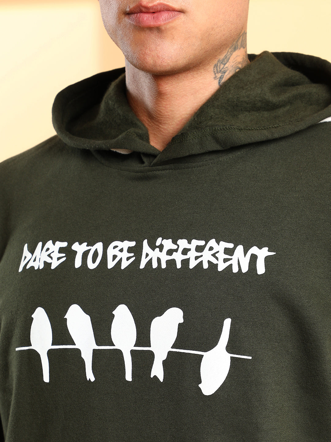 Dare To Be Different Hoodie With Kangaroo Pocket