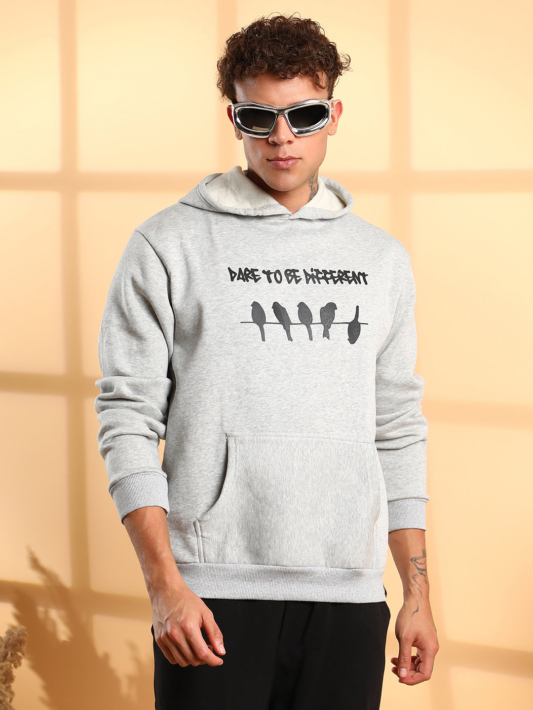 Dare To Be Different Hoodie With Kangaroo Pocket