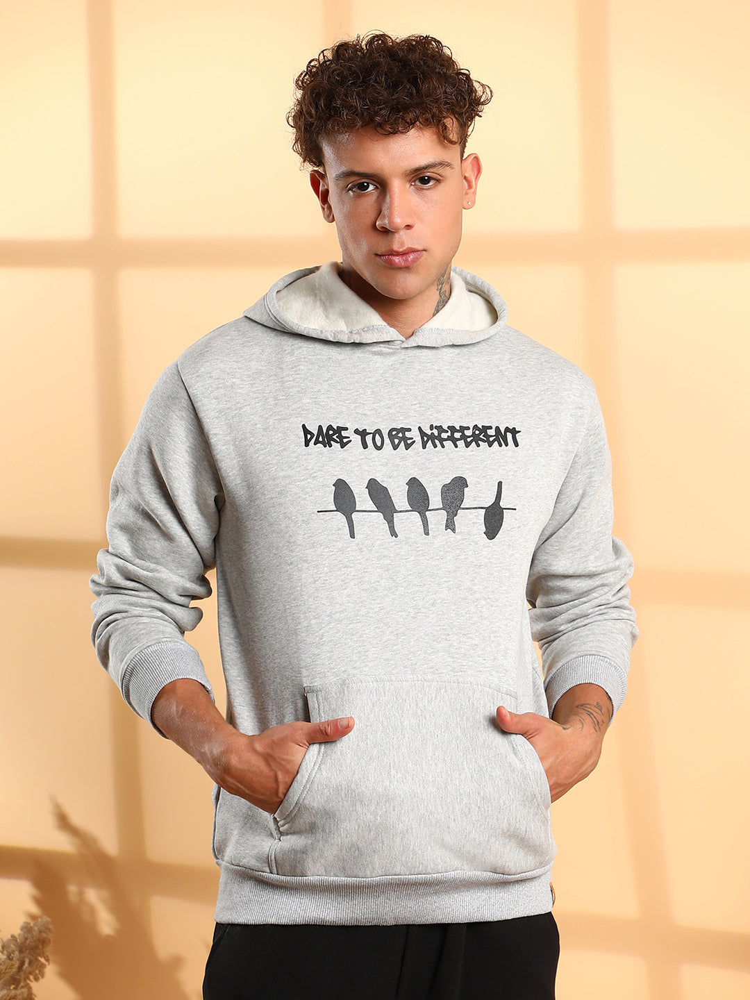 Dare To Be Different Hoodie With Kangaroo Pocket