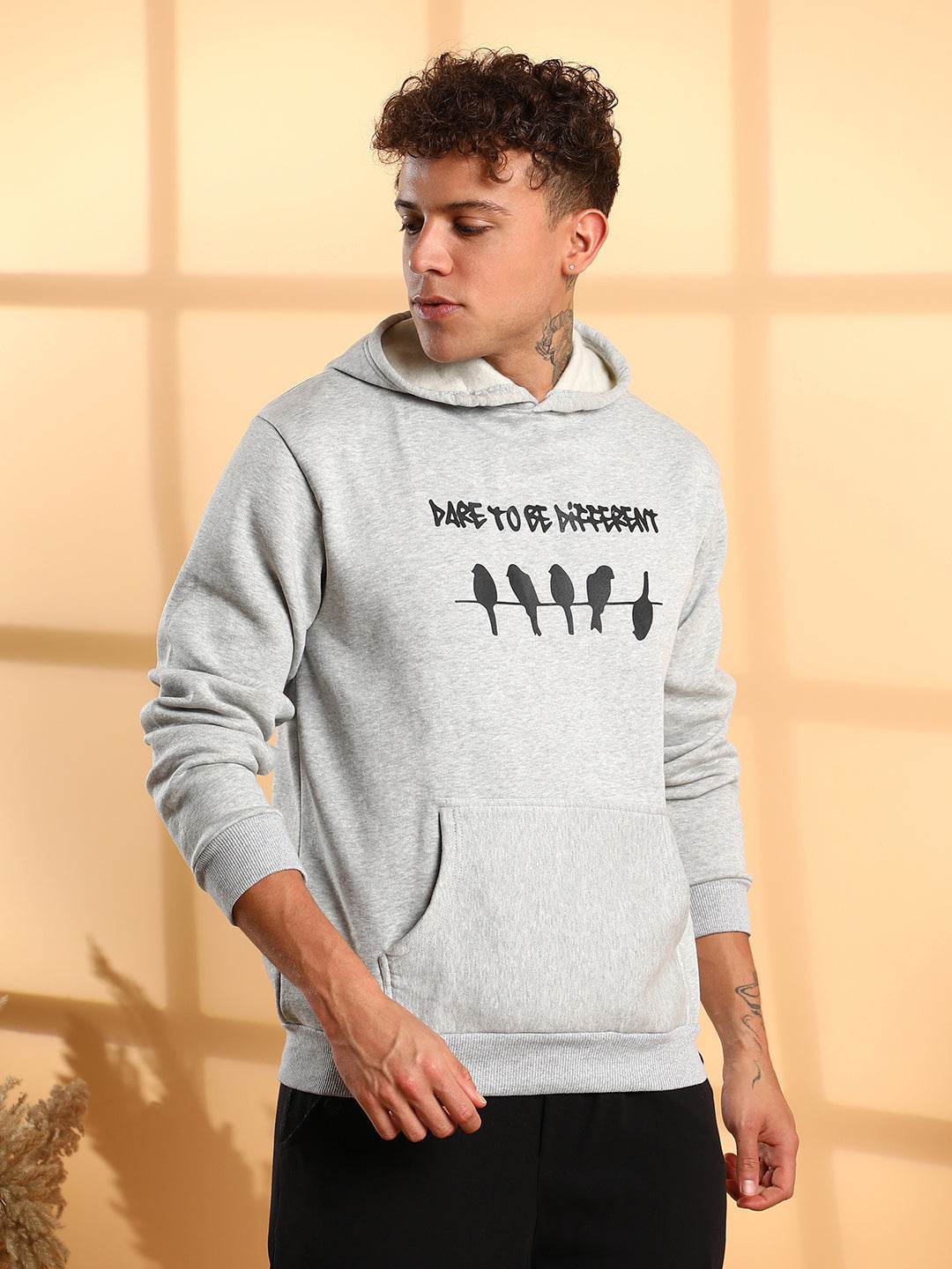 Dare To Be Different Hoodie With Kangaroo Pocket