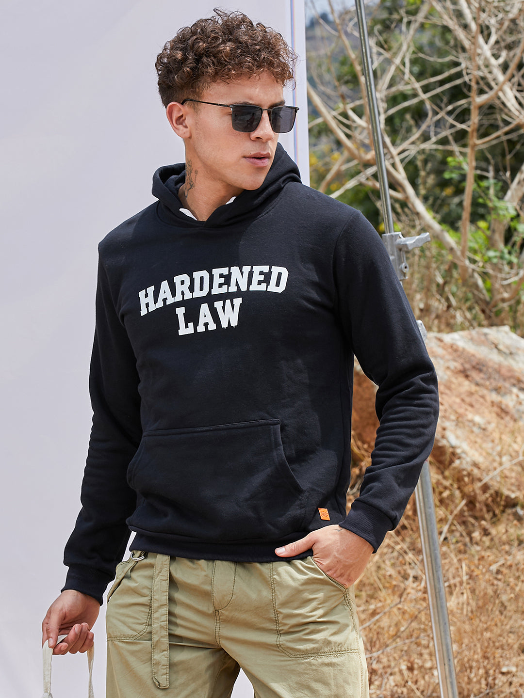 Hardened Law Hoodie With Kangaroo Pocket