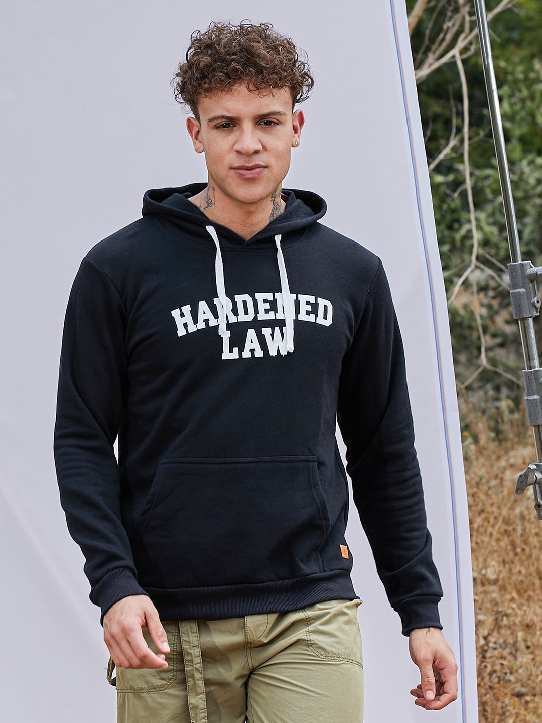 Hardened Law Hoodie With Kangaroo Pocket