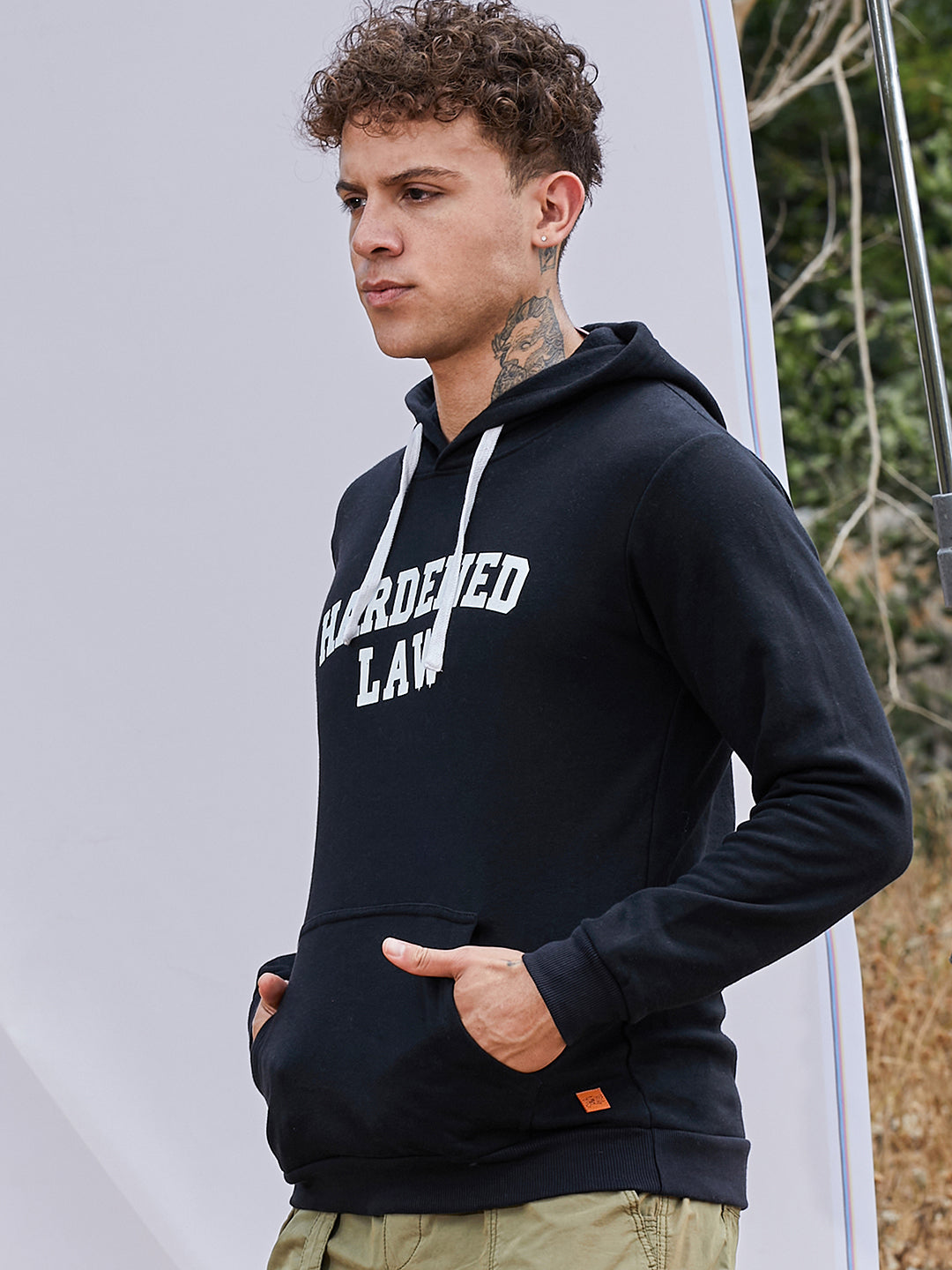 Hardened Law Hoodie With Kangaroo Pocket