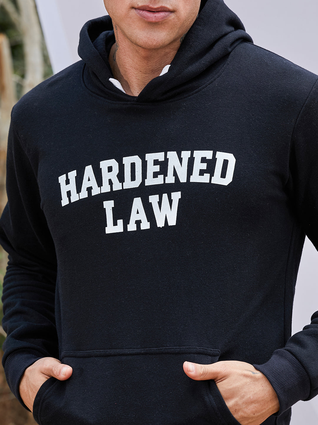 Hardened Law Hoodie With Kangaroo Pocket