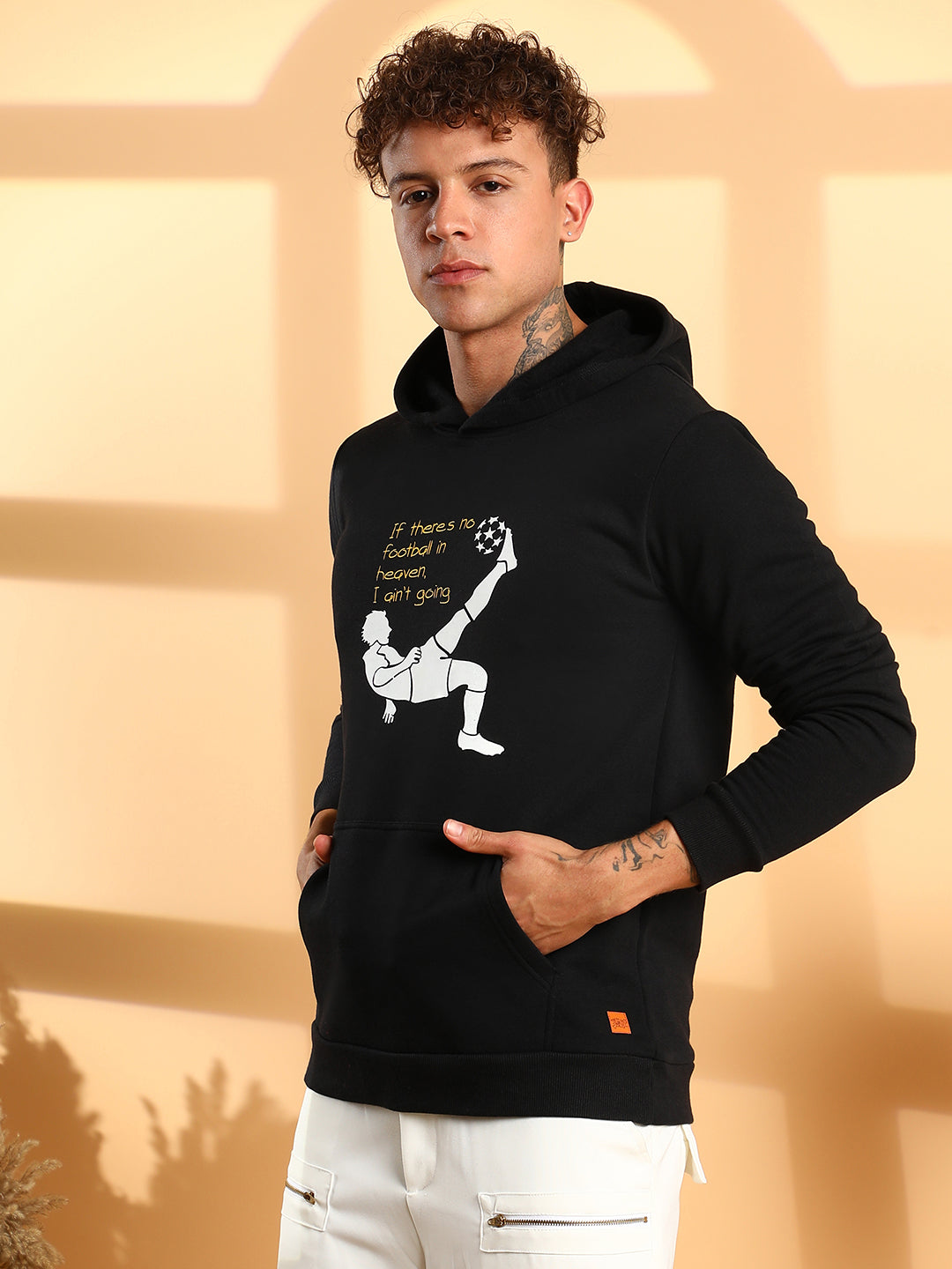 Football Hoodie With Kangaroo Pocket