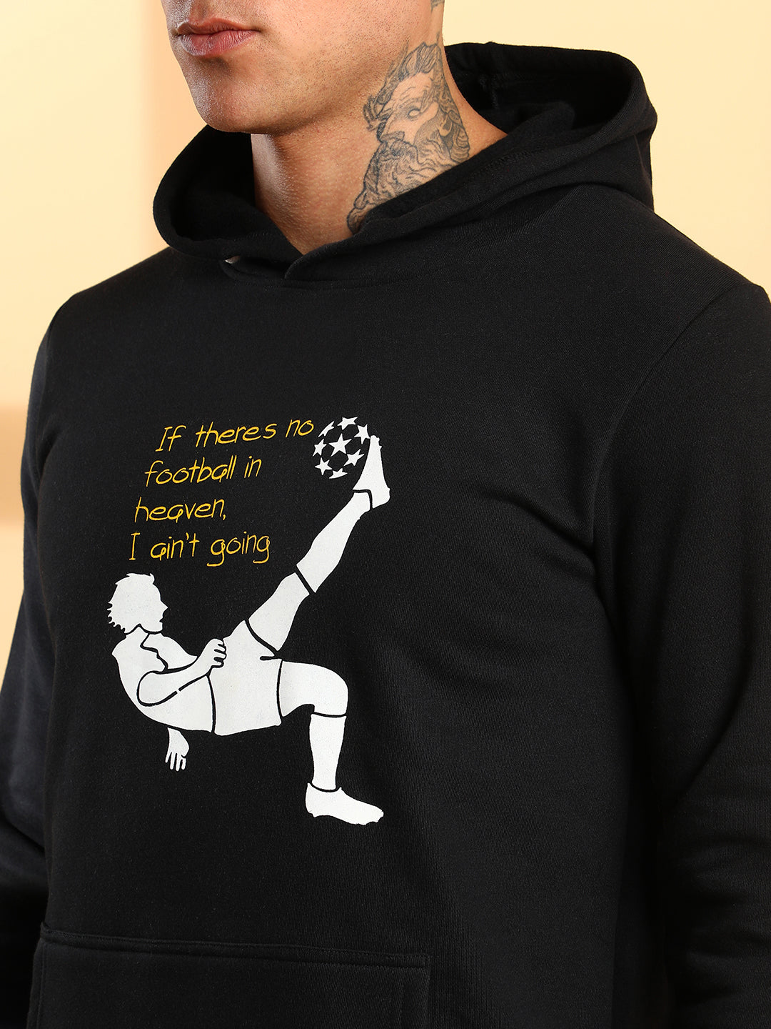 Football Hoodie With Kangaroo Pocket