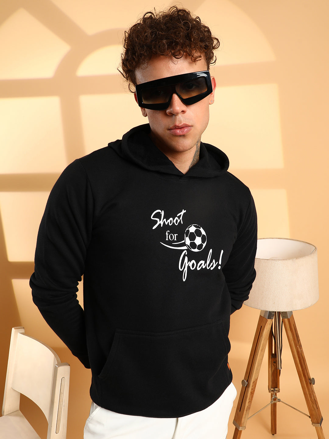 Shoot For Goals Hoodie With Kangaroo Pocket