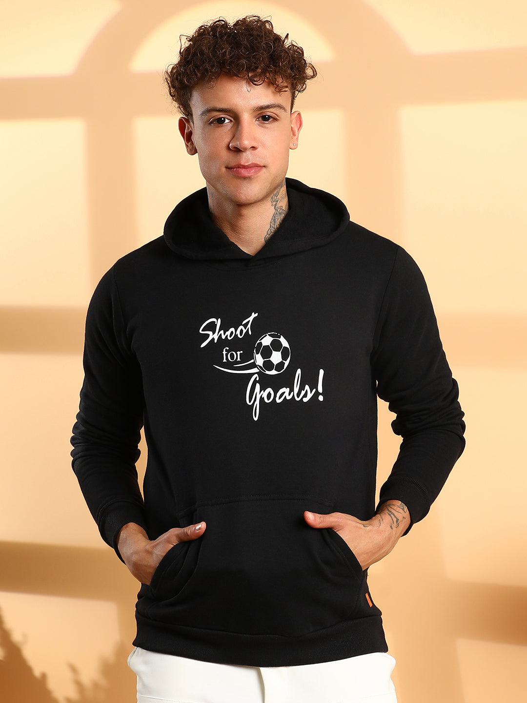 Shoot For Goals Hoodie With Kangaroo Pocket