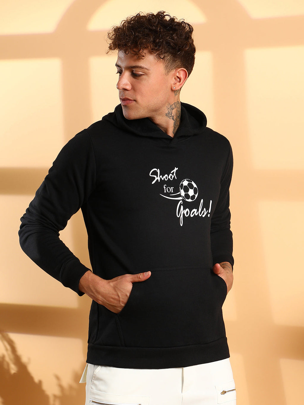 Shoot For Goals Hoodie With Kangaroo Pocket