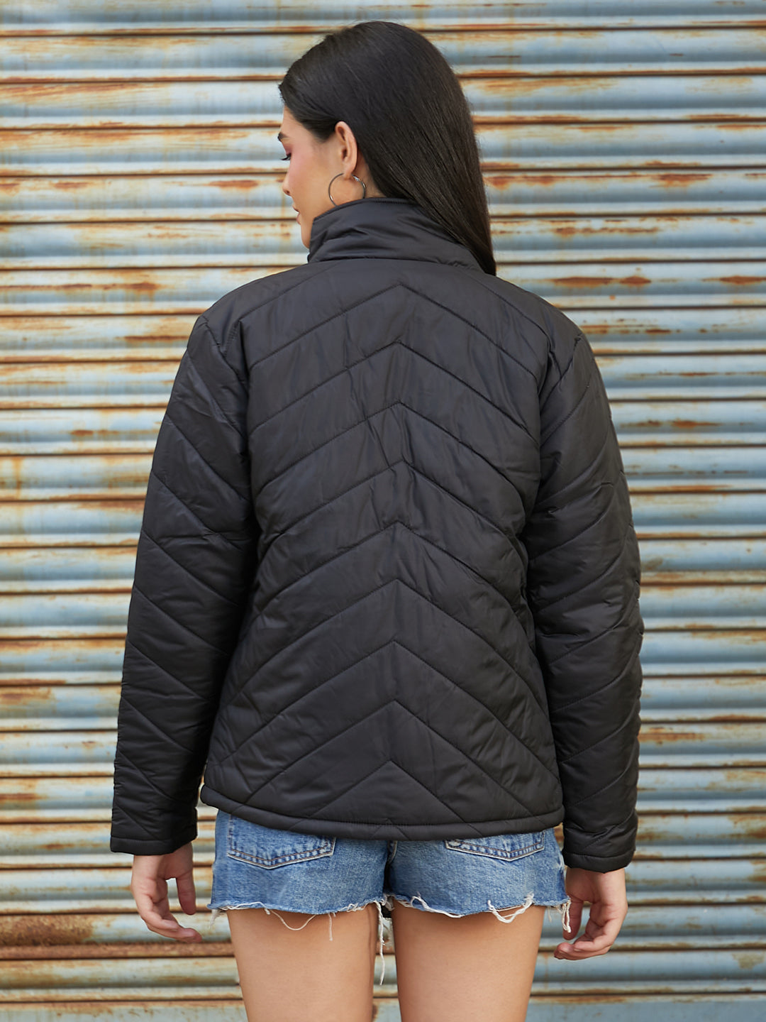 Chevron Quilted Jacket