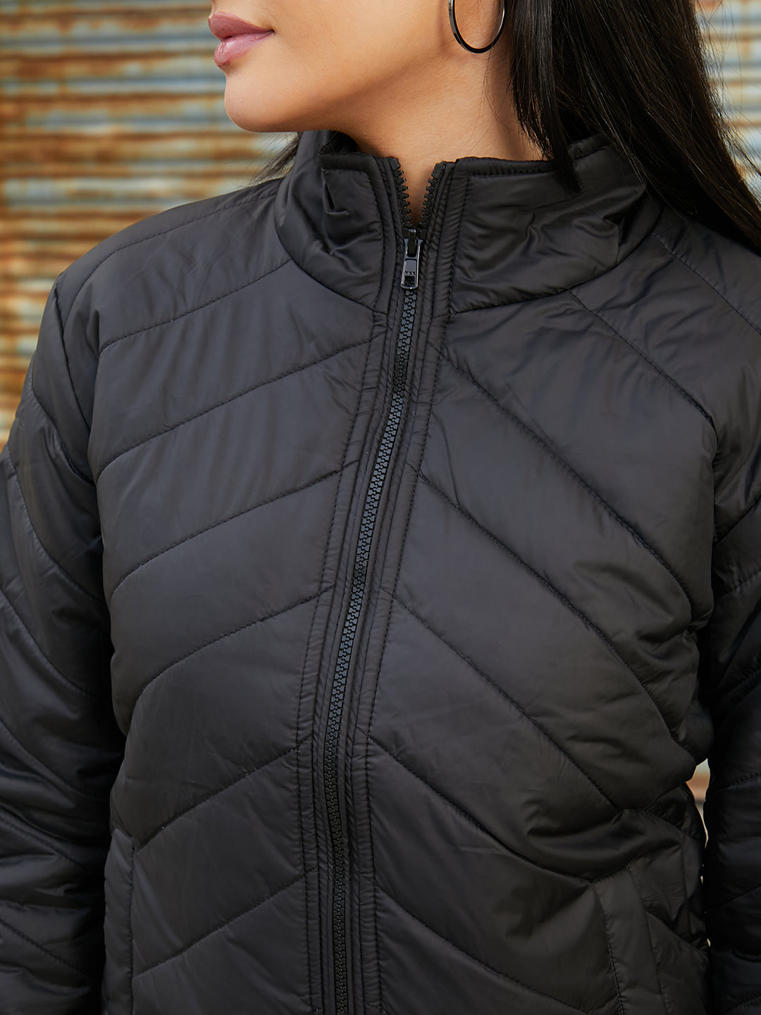 Chevron Quilted Jacket