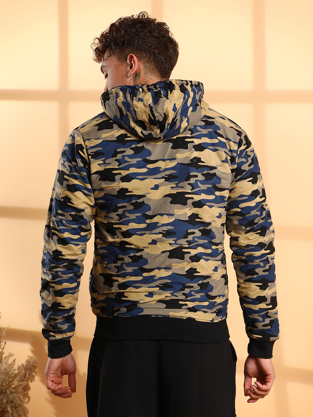 Camouflage Hoodie With Insert Pocket