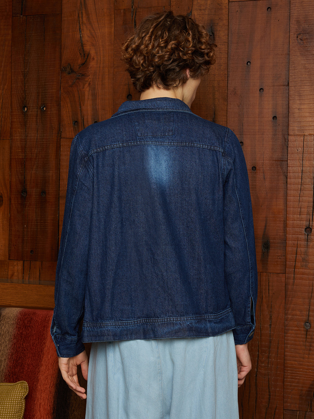 Medium-Wash Relaxed Denim Jacket