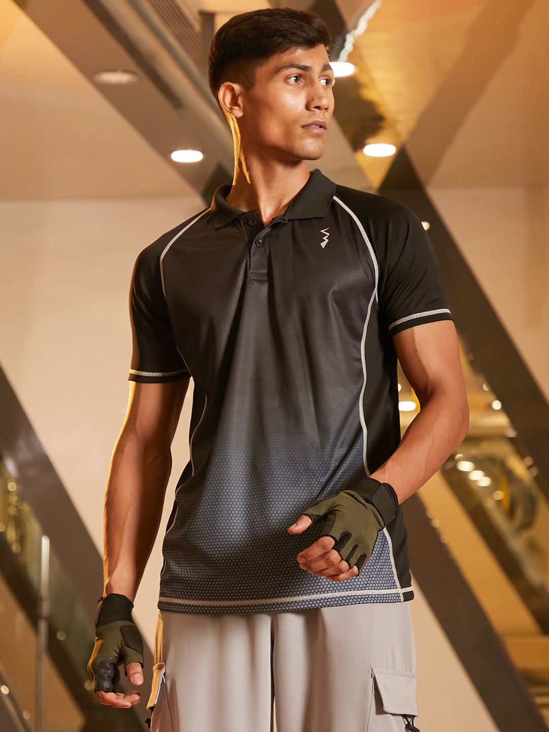 Ombre Polo Activewear T-Shirt